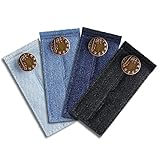 Vicloon Jeans Taille Erweiterung Knopf,4 Stück Hosen Knopf Verlängerung,verstellbare Hosenbunderweiterung,Hosen Knopfverlängerungen für Jeans