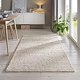 Taracarpet Gewalkter Handwebteppich Helsinki aus hochwertiger Schurwolle hergestellt in der EU fürs Wohnzimmer, Esszimmer, Schlafzimmer und die Küche geeignet 160x230 cm beige