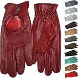 German Wear Unisex Damen & Herren Autofahrer-Handschuhe Autofahrerhandschuhe Lederhandschuhe Autohandschuhe