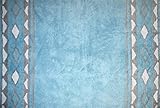 Aratextil Indiana Kinder Teppich, Baumwolle, hellblau und grau, 120 x 160 cm
