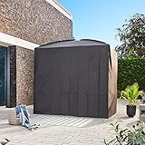 Home Deluxe - Abdeckung - Gartenliege Provence, Maße 236 x 180 x 210 cm, Farbe: Schwarz I Hollywoodschaukel Sonnenliege Schaukelliege