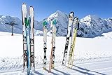 Renaiss 3x2m Ski Boards Schnee Bergkulisse Winter Skifahren Sport Outdoor Abenteuer Fotografie Hintergrund Weihnachten Neujahr Vinyltapete Fotostudio Requisiten