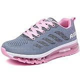 gojiang Laufschuhe Sportschuhe Herren Damen Straßenlaufschuhe Turnschuhe Modisch Atmungsaktiv rutschfest Sneakers Fitness Schuhe Graypink-40